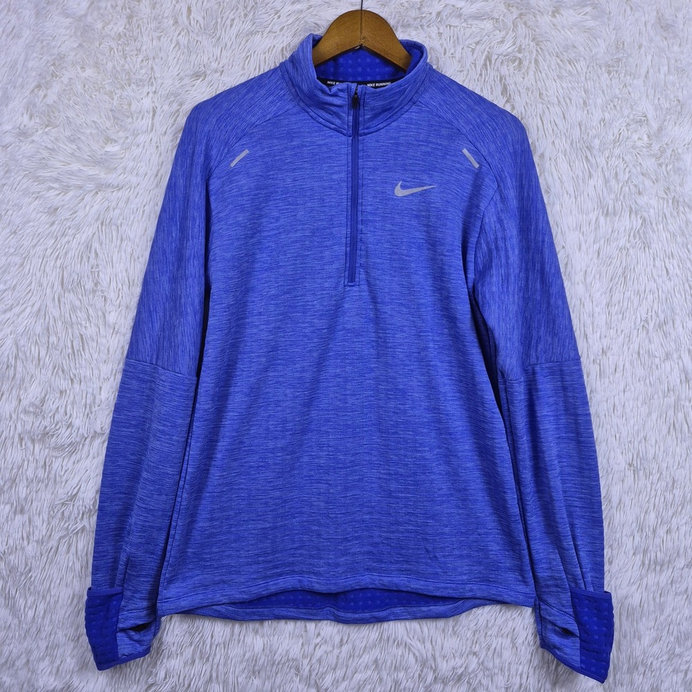 Nike Therma Sphere Element 3.0 1/2 Zip Running Top Blue CU6087-430 Mens M